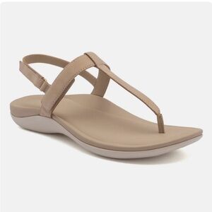 Abeo Tan Sandals Minimalist Comfort Design Neutral Footbed